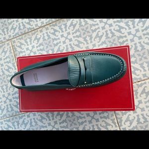 Green Johnston Murphy loafers
